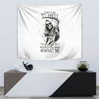 Skull Reaper Tapestry I Can't Go To Hell Devil Restrainning Order Against Me - Wonder Print Shop