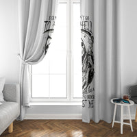 Skull Reaper Window Curtain I Can't Go To Hell Devil Restrainning Order Against Me - Wonder Print Shop