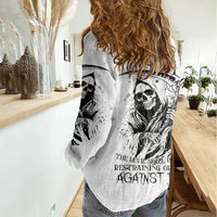 Fairy Skull Women Casual Shirt My Next Life I Want To Be Karma Fairy - Wonder Print Shop