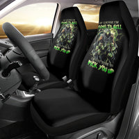 Skull Reaper Car Seat Cover I Going To Hell Just Pick You Up - Wonder Print Shop