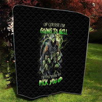 Skull Reaper Quilt I Going To Hell Just Pick You Up - Wonder Print Shop