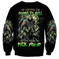 Fire Skull Sweatshirt Judge Me When You're Perfect Otherwise Shut Up - Wonder Print Shop