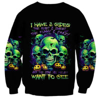 Flower Skull Sweatshirt Don't Try To Figured Me Out I Special Kind Fire Flower - Wonder Print Shop