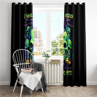 Skull Pumpkin Window Curtain I Have Three Side Quite Funny And Side You Never Want - Wonder Print Shop