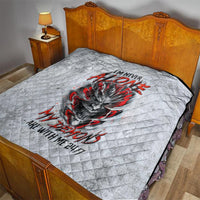 Devil Skull Quilt I Never Alone My Demon With Me 24/7 - Wonder Print Shop