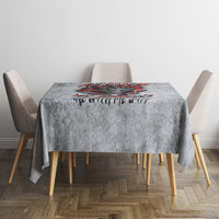 Devil Skull Tablecloth I Never Alone My Demon With Me 24/7 - Wonder Print Shop