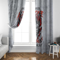 Devil Skull Window Curtain I Never Alone My Demon With Me 24/7 - Wonder Print Shop