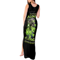 Flower Skull Tank Maxi Dress I Blunt Because God Rolled Me That Way - Wonder Print Shop