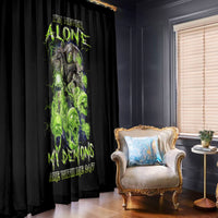 Death Skull Window Curtain I Never Alone My Demon With Me 24/7 - Wonder Print Shop