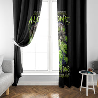 Death Skull Window Curtain I Never Alone My Demon With Me 24/7 - Wonder Print Shop