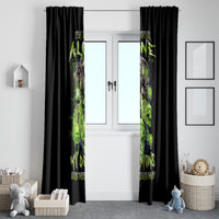 Death Skull Window Curtain I Never Alone My Demon With Me 24/7 - Wonder Print Shop