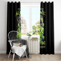 Death Skull Window Curtain I Never Alone My Demon With Me 24/7 - Wonder Print Shop