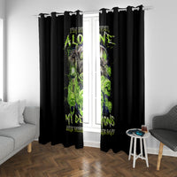 Death Skull Window Curtain I Never Alone My Demon With Me 24/7 - Wonder Print Shop