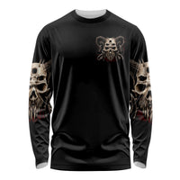 Satan Skull Long Sleeve Shirt I Never Alone My Demon With Me 24/7 - Wonder Print Shop