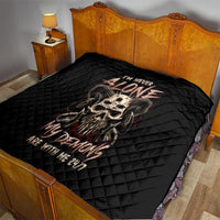 Satan Skull Quilt I Never Alone My Demon With Me 24/7 - Wonder Print Shop