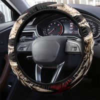 Satan Skull Steering Wheel Cover I Never Alone My Demon With Me 24/7 - Wonder Print Shop