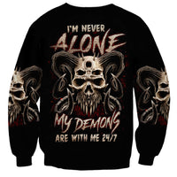 Flower Skull Sweatshirt I Try To Avoid Drama - Wonder Print Shop