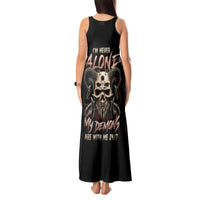 Flower Skull Tank Maxi Dress I Try To Avoid Drama - Wonder Print Shop
