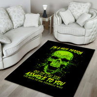 Thunder Skull Area Rug I'm A Nice Person So If I'm An Asshole You Need To Ask Yourself - Wonder Print Shop