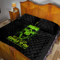 Thunder Skull Quilt Bed Set I'm A Nice Person So If I'm An Asshole You Need To Ask Yourself - Wonder Print Shop