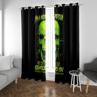 Thunder Skull Window Curtain I'm A Nice Person So If I'm An Asshole You Need To Ask Yourself - Wonder Print Shop