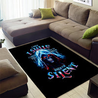American Skull Area Rug I Talk I Smile But Be Carefull When I Silent - Wonder Print Shop