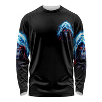 American Skull Long Sleeve Shirt I Talk I Smile But Be Carefull When I Silent - Wonder Print Shop