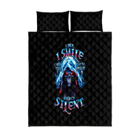 American Skull Quilt Bed Set I Talk I Smile But Be Carefull When I Silent - Wonder Print Shop