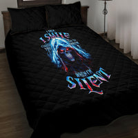 American Skull Quilt Bed Set I Talk I Smile But Be Carefull When I Silent - Wonder Print Shop