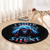 american-skull-round-carpet-i-talk-i-smile-but-be-carefull-when-i-silent