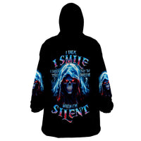 Girl Skull Wearable Blanket Hoodie Don't Try To Figured Me Out I Special Kind - Wonder Print Shop