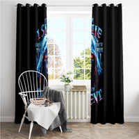 American Skull Window Curtain I Talk I Smile But Be Carefull When I Silent - Wonder Print Shop