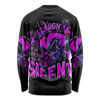 Graffiti Skull Long Sleeve Shirt I Talk I Smile But Be Carefull When I Silent - Wonder Print Shop