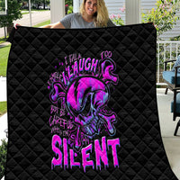 Graffiti Skull Quilt I Talk I Smile But Be Carefull When I Silent - Wonder Print Shop