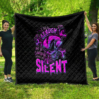 Graffiti Skull Quilt I Talk I Smile But Be Carefull When I Silent - Wonder Print Shop