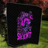 Graffiti Skull Quilt I Talk I Smile But Be Carefull When I Silent - Wonder Print Shop