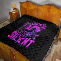 Graffiti Skull Quilt I Talk I Smile But Be Carefull When I Silent - Wonder Print Shop
