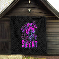 Graffiti Skull Quilt I Talk I Smile But Be Carefull When I Silent - Wonder Print Shop