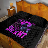 Graffiti Skull Quilt Bed Set I Talk I Smile But Be Carefull When I Silent - Wonder Print Shop