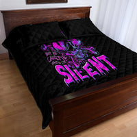 Graffiti Skull Quilt Bed Set I Talk I Smile But Be Carefull When I Silent - Wonder Print Shop