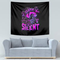Graffiti Skull Tapestry I Talk I Smile But Be Carefull When I Silent - Wonder Print Shop
