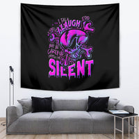 Graffiti Skull Tapestry I Talk I Smile But Be Carefull When I Silent - Wonder Print Shop