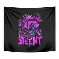 Graffiti Skull Tapestry I Talk I Smile But Be Carefull When I Silent - Wonder Print Shop