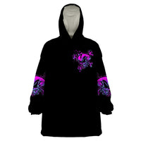 Girl Skull Wearable Blanket Hoodie I Sweet Girl Full Of Crazy - Wonder Print Shop