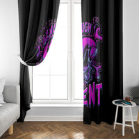 Graffiti Skull Window Curtain I Talk I Smile But Be Carefull When I Silent - Wonder Print Shop