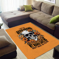 Flower Skull Area Rug I Try To Avoid Drama - Wonder Print Shop