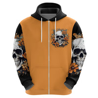 Flower Skull Hoodie I Try To Avoid Drama - Wonder Print Shop