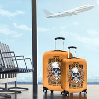 Flower Skull Luggage Cover I Try To Avoid Drama - Wonder Print Shop