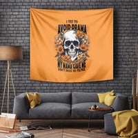 Flower Skull Tapestry I Try To Avoid Drama - Wonder Print Shop