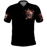 Graffiti Skull Polo Shirt I Talk I Smile But Be Carefull When I Silent - Wonder Print Shop